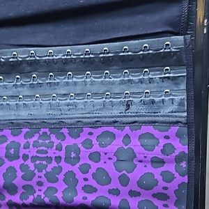 NEW NWT Ann Michell Size 48 5XL Sport Girdle Corset Waist Trainer PURPLE/BLK